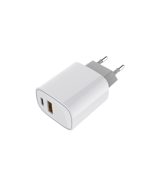 Сетевое зарядное устройство Rexant с двумя портами USB-A + USB-C, 20 Вт