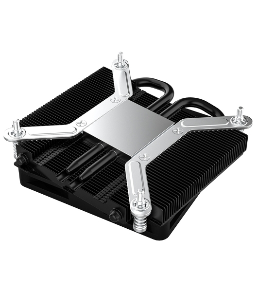 Кулер для процессора ID-COOLING IS-23i черный LGA1851/1700/1200/115X низкопрофильный высота 23мм (48шт/кор, TDP 45W, PWM, 2 тепл.трубки, медная база, FAN 80мм) BOX