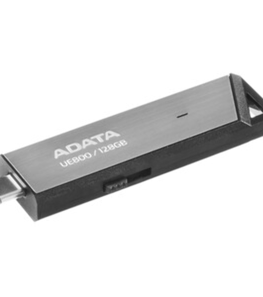 Флешка USB ADATA UE800 (AELI-UE800-128G-CSG), 128Gb, Type-C USB 3.2, R/W 1000/550, серебристый