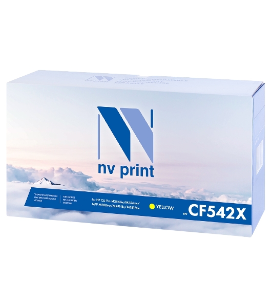 Картридж лазерный NVPrint совместимый HP CF542X Yellow для Color LaserJet Pro M254dw/M254nw/MFP M280nw/M281fdn/M281fdw (2500k)