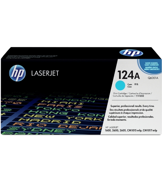 Картридж лазерный HP Q6001A голубой для Color LaserJet 2600 2000 стр.