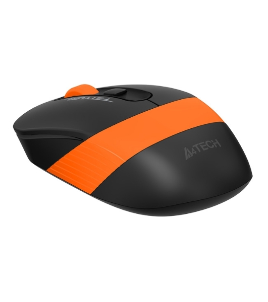 Мышь беспроводная A4Tech Fstyler FG10S черный/оранжевый, 2000 dpi, радиоканал, USB, кнопки - 4