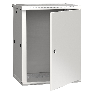 Шкаф монтажный ITK LINEA W (LWR3-12U64-MF) настенный 12U 600x450 мм пер. дв. металл 90 кг серый 350 мм 29 кг 200 град. IP20 IK10 сталь