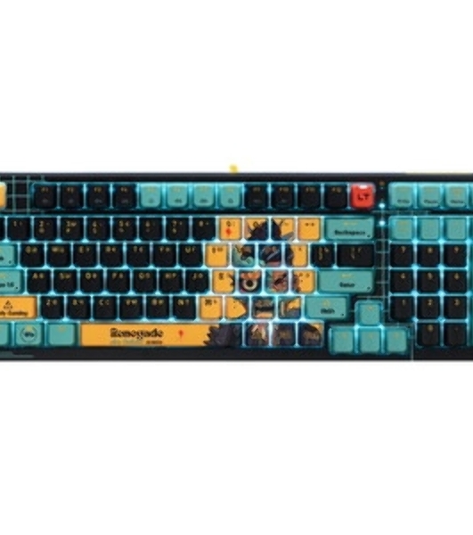 Клавиатура проводная A4Tech Bloody AT98 Renegade USB черный/зеленый