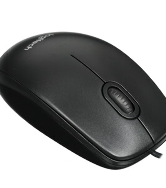 Мышь проводная Logitech M100/100R DARK/GREY (темно-серая/черная), 1000 dpi, USB, кнопки - 3