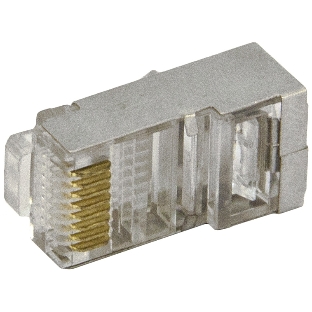 Коннектор сетевой (20 шт.) RJ45/экран.