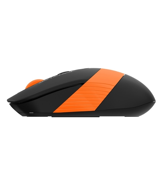 Мышь беспроводная A4Tech Fstyler FG10S черный/оранжевый, 2000 dpi, радиоканал, USB, кнопки - 4
