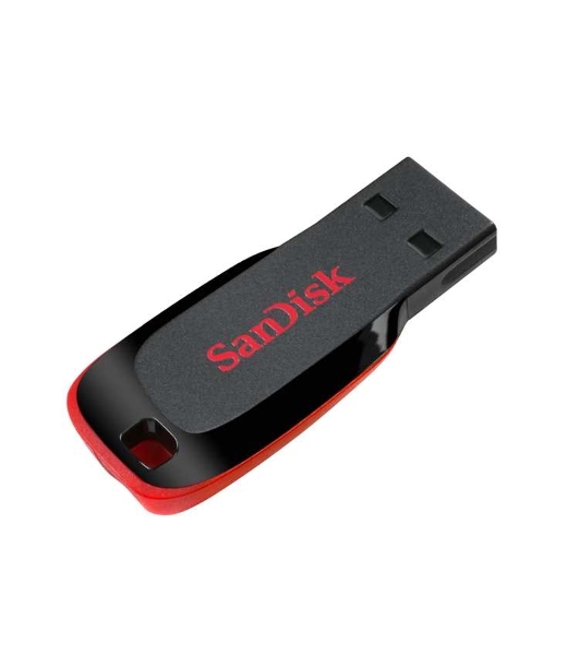 Флешка USB SanDisk Cruzer Blade (SDCZ50-128G-B35), 128Gb, USB 2.0, Type-A, R/W 16/4, черный