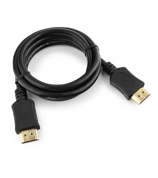 Кабель Cablexpert HDMI CC-HDMI4L-1M, 19M/19M, v2.0, серия Light, позол.разъемы, экран, 1м, черный, пакет