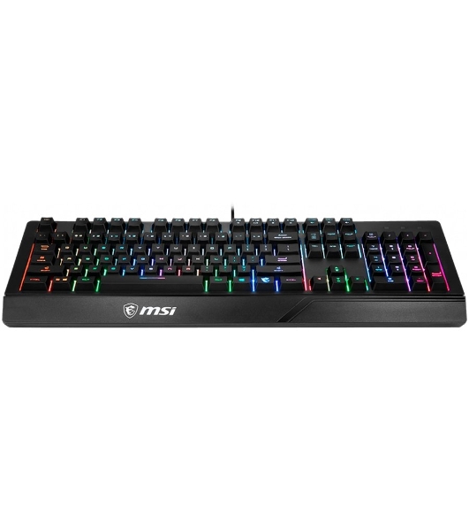 Клавиатура проводная MSI VIGOR GK20 RU черный USB Multimedia for gamer LED (подставка для запястий)