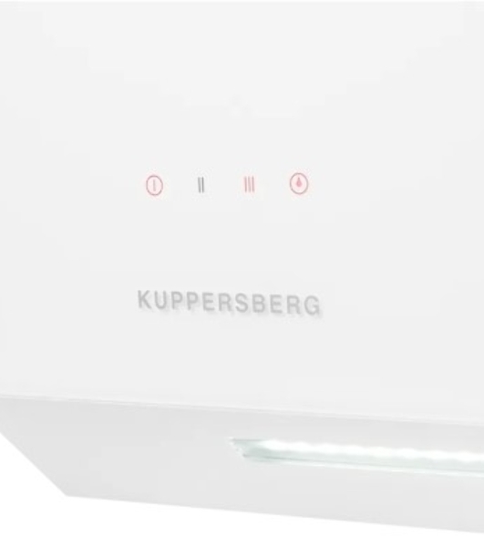 Вытяжка наклонная Kuppersberg F 605 W белый, 59.7 см, 1300 куб. м/ч, 48 дБ