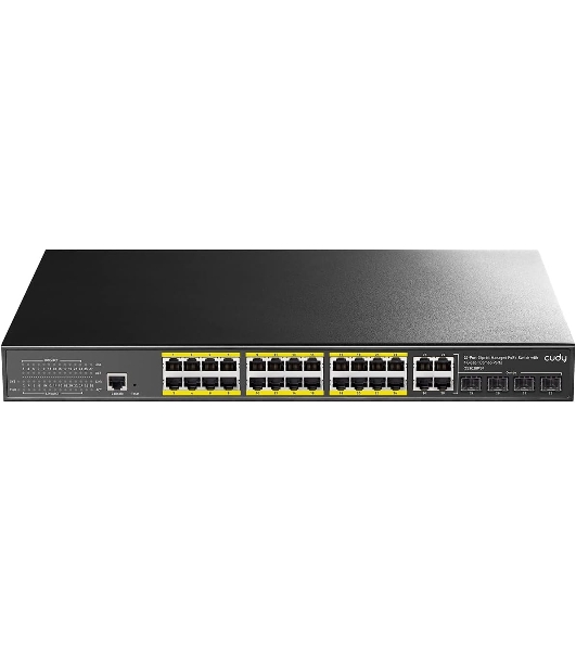 Коммутатор Cudy GS2028PS4-300W, 24×1 Гбит/с, 4×1 Гбит/с SFP