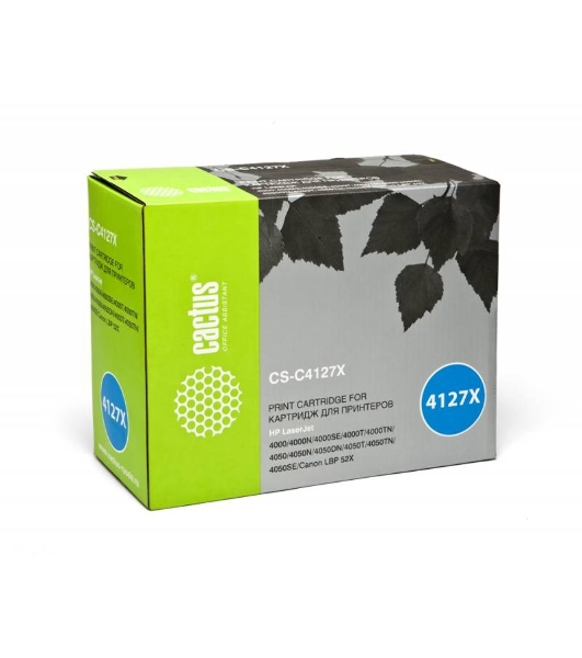 Картридж лазерный Cactus CS-C4127X черный (10000 стр.) для HP LJ 4000/4050