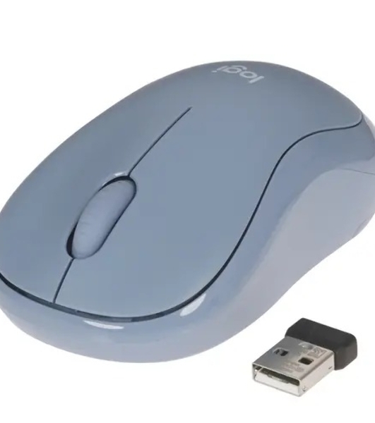 Мышь беспроводная Logitech M221 голубой, 1000 dpi, радиоканал, USB, кнопки - 3