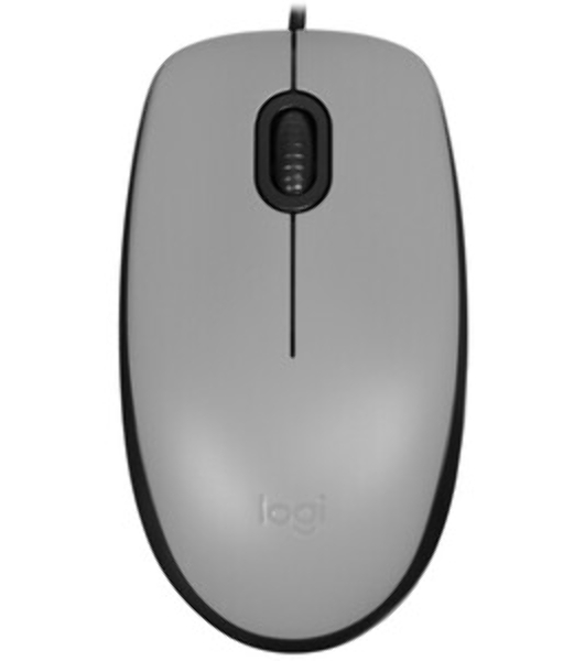 Мышь проводная Logitech M110 Silent черный, 1000 dpi, USB, кнопки - 3