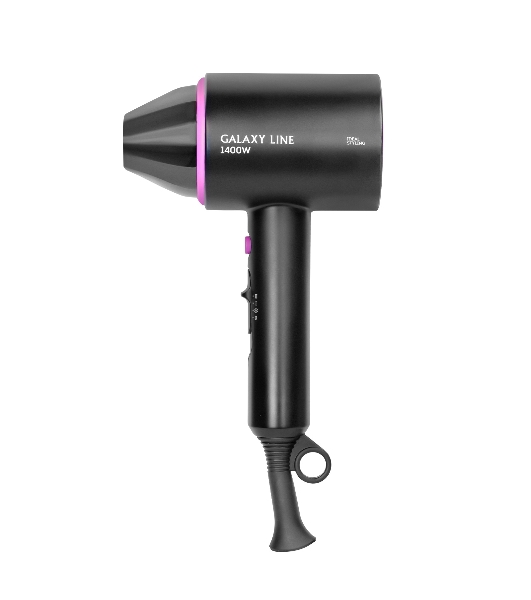 Фен Galaxy Line GL 4346 черный, 1400 Вт, компактный