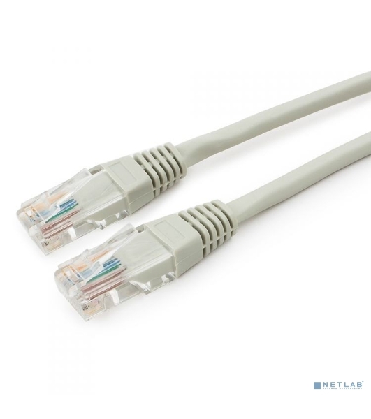 Патч-корд медный UTP Cablexpert PP10-0.5M cat.5, 0.5м, литой, многожильный, серый