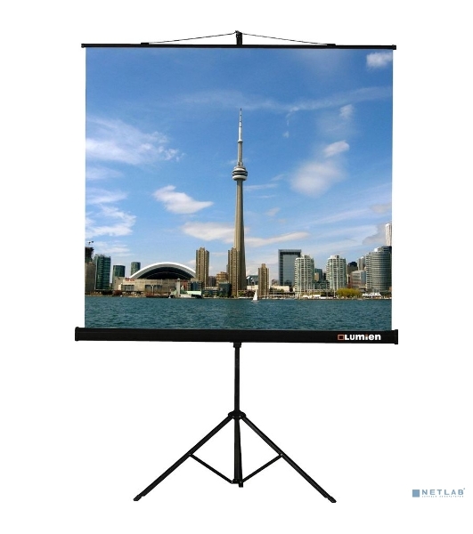 Экран на штативе Lumien Eco View 180x180 см (раб.область 174х174 см) Matte White с возможностью настенного крепления 1:1