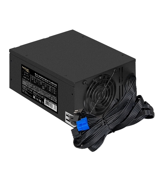 Блок питания серверный 600W ExeGate (RM-600ADS) APFC,2х8см fan, 20+4pin/(4+4)pin, 2xPCI-E, 9xSATA