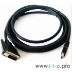 Кабель HDMI-DVI Cablexpert CC-HDMI-DVI-6, 19M/19M, single link, медь, позол.разъемы, экран, 1.8м, черный, пакет, фото2