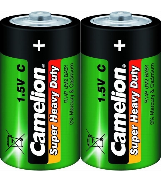 Элемент питания солевой Camelion R R14 (шринка 2шт) 1.5 В