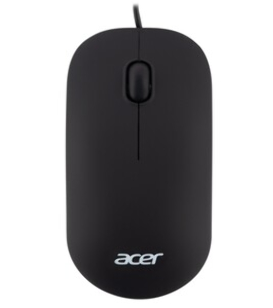 Мышь проводная Acer OMW122 черный, 1200 dpi, USB, кнопки - 3