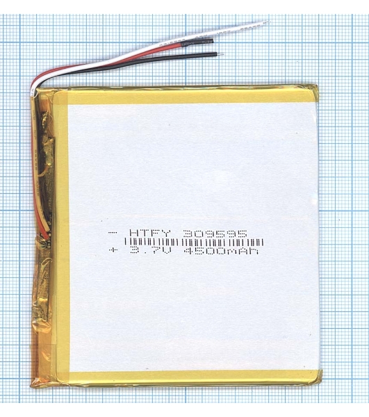 Аккумулятор Li-Pol (батарея) 3x95x95мм 3pin 3.7V/4500mAh