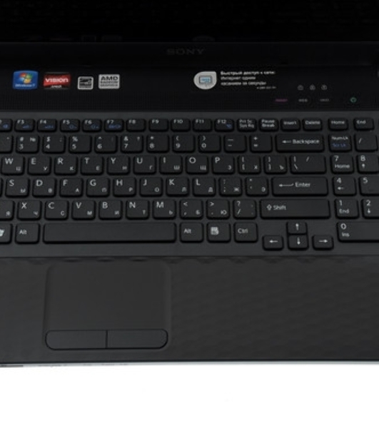 Клавиатура для ноутбука Sony Vaio VPC-EB черная без рамки