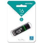 Флешка USB Smartbuy Glossy series Dark Grey (SB16 GbGS-DG), 16Gb, USB 3.0, R/W 75/30, серый/зеленый, фото2