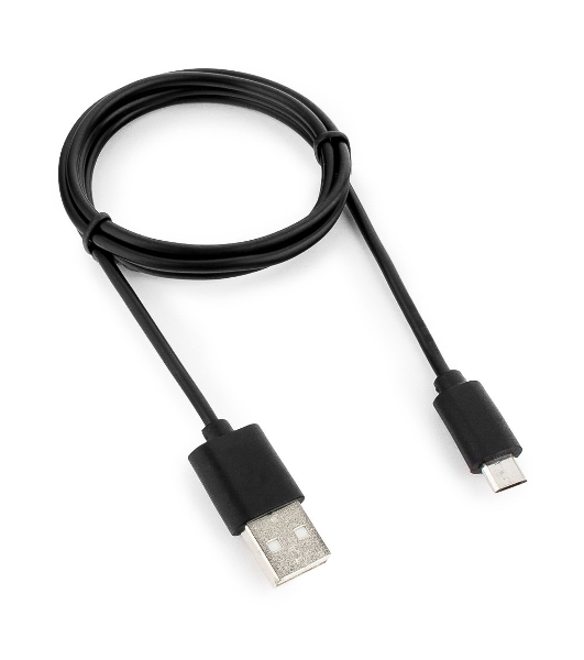 Кабель USB2.0 Pro Cablexpert CC-mUSB2-AMBM-1M, AM/microBM 5P, 1м, экран, черный, пакет