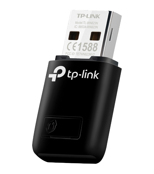 Сетевой адаптер TP-Link SOHO TL-WN823N Беспроводной USB мини адаптер 300 Мбит/с стандарта N c кнопкой QSS(Realtec)