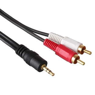 Кабель аудио (3.5мм Jack M -2xRCA M)3м Exegate, позолоченные разъемы