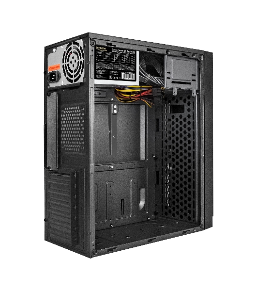Компьютерный корпус Minitower ExeGate EX291141RUS BAA-105-01AAA400 (mATX, БП AAA400 с вент. 8см, 2*USB, аудио, черный)