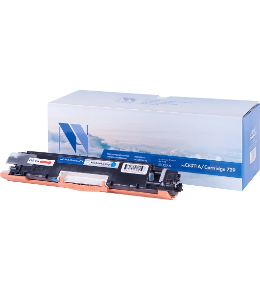 Картридж лазерный NVPrint совместимый HP CE311A/Canon729 Cyan для LJ Color CP1025 (1000k)