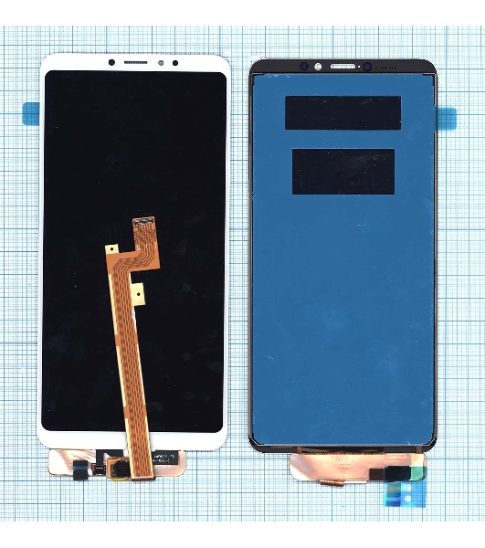 Дисплей для Xiaomi Mi Max 3 в сборе с тачскрином белый