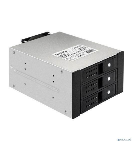 Корзина для HDD ExeGate EX291656RUS HS335-02 (универсальная, на 3*3,5'/2.5' SATA HDD, занимает 2*5,25' отсека, RTL)