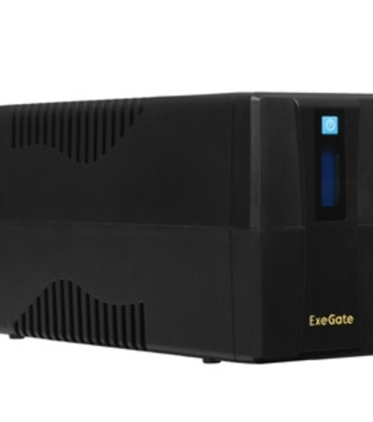 Источник бесперебойного питания ExeGate Smart LB-800.LCD.AVR.4C13 (800VA/480W, LCD, AVR, 4*C13, батарея 12V 9Ah, Black)
