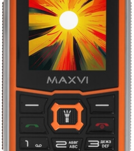 Мобильный телефон Maxvi R10 оранжевый