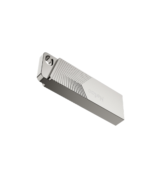 Флешка USB Netac UM1 (NT03UM1N-128G-32PN), 128Gb, USB 3.2, R/W 150/45, серебристый