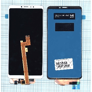 Дисплей для Xiaomi Mi Max 3 в сборе с тачскрином белый