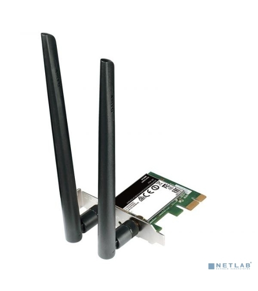 Сетевой адаптер WiFi D-Link DWA-582/RU/10/B1A DWA-582 PCI Express (ант.внеш.съем) 2ант. (упаковка 10 шт)