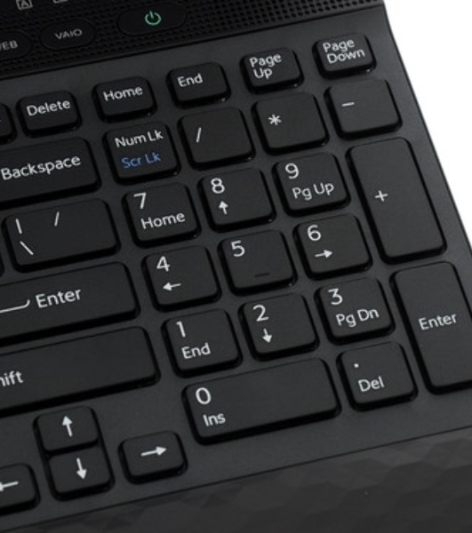 Клавиатура для ноутбука Sony Vaio VPC-EB черная без рамки
