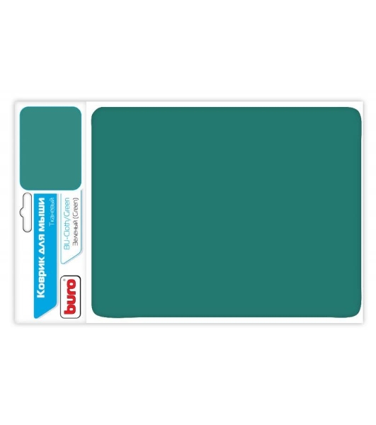 Коврик Buro BU-CLOTH/green Коврик для мыши матерчатый, зеленый, 220 х 250 х 4 мм,