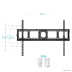 Кронштейн ONKRON UF4 55'-100' макс. 800x600, наклон 0º, поворот 0º, от стены 35мм, вес до 75кг, черный, фото18