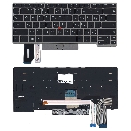 Клавиатура для ноутбука Lenovo ThinkPad E480 E485 черная с серебристой рамкой, фото3