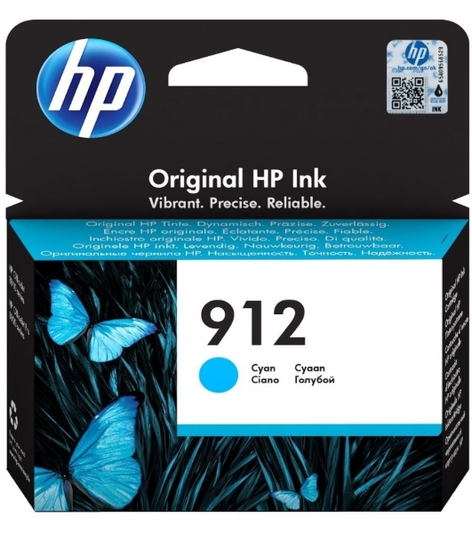 Картридж струйный HP 912 3YL77AE голубой (315стр.) для HP OfficeJet 801x/802x