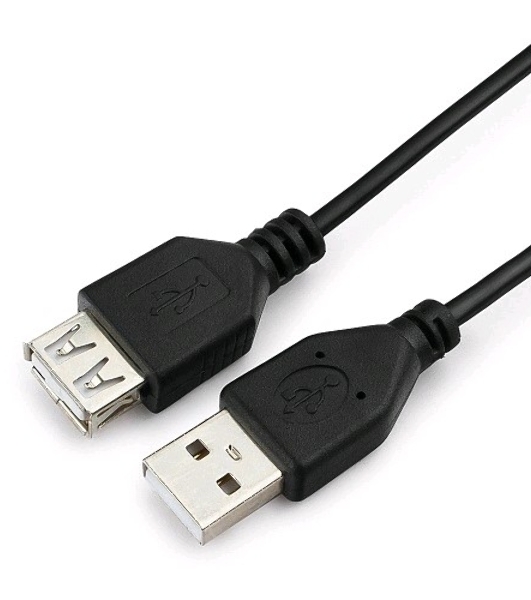 Кабель удлинитель USB 2.0 Гарнизон GCC-USB2-AMAF-1.8M, AM/AF, 1.8м, пакет