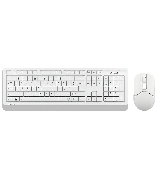 Комплект клавиатура+мышь A4Tech FStyler FG1012 беспроводной, USB, 1200 DPI, белый