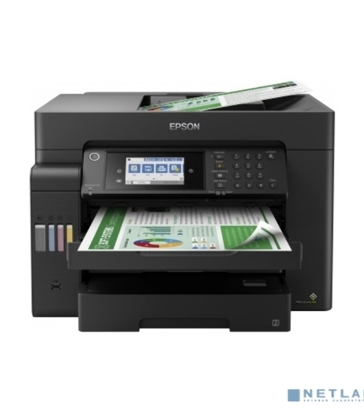 МФУ струйное Epson L15150, (A3, ADF, duplex, 35 стр./мин., Ethernet, Wi-Fi черный)
