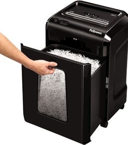 Шредер Fellowes Powershred 92Cs FS-1719301 P-4, 4х38мм, 18лст., 25лтр., уничтожает: скобы, карты, скрепки, CD